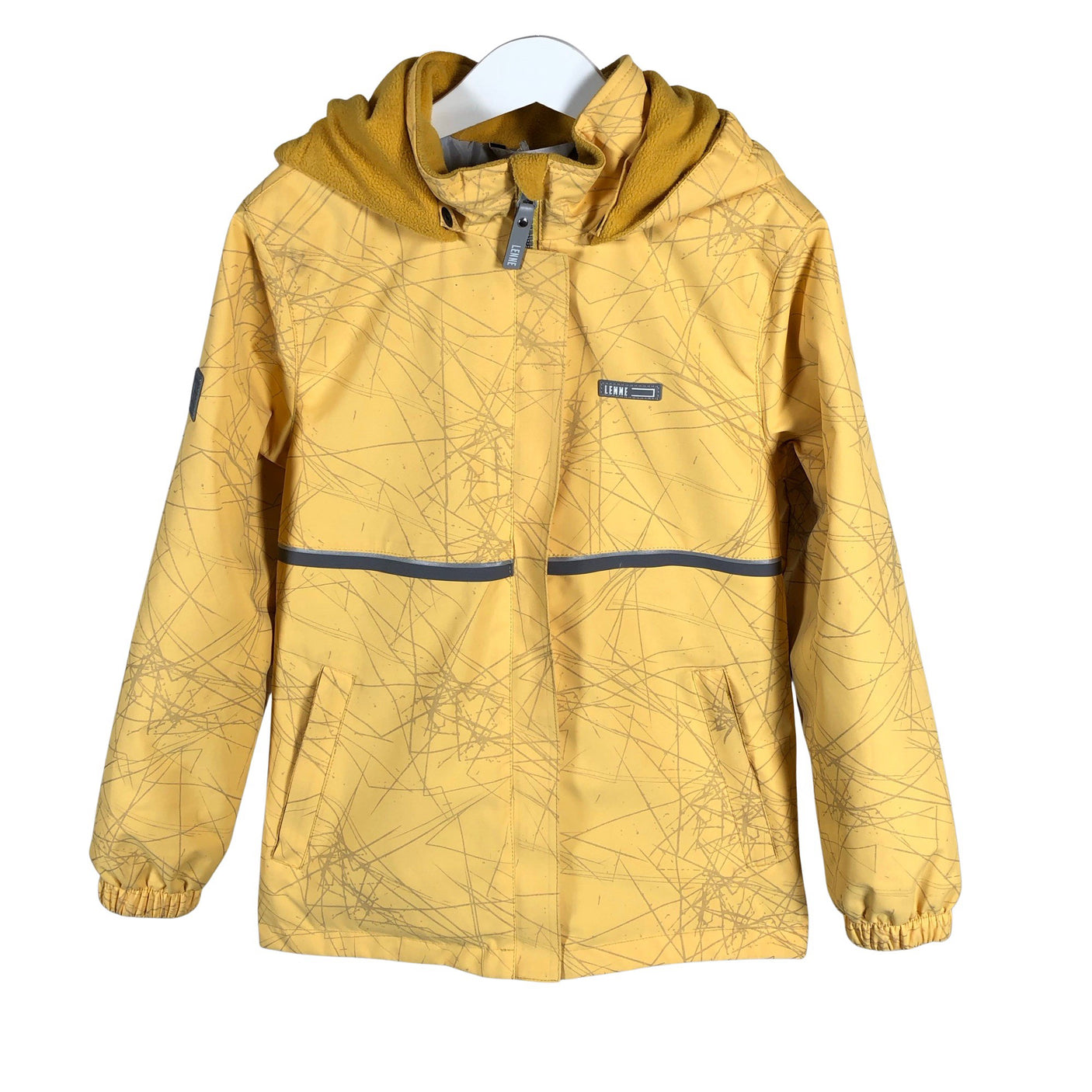 Unisex Lenne - Õhem talvejope, suurus 122 - 128 - Kollane (1)