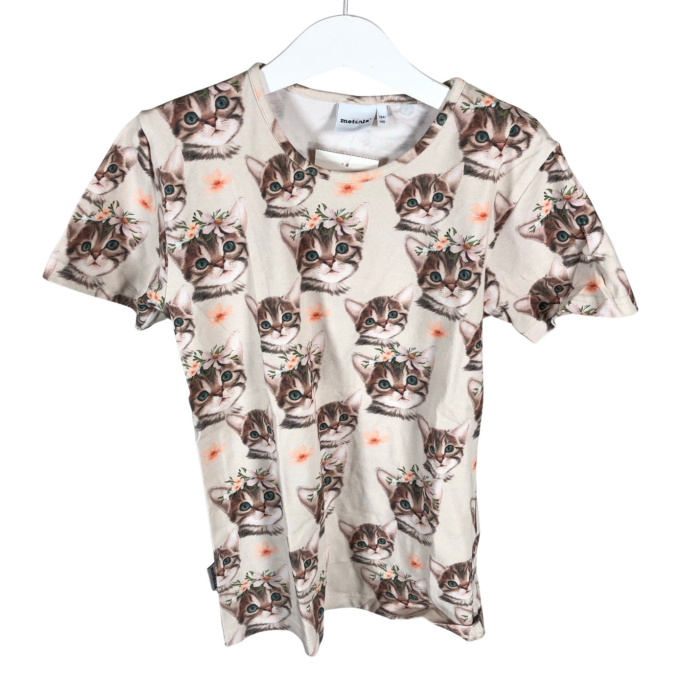 Unisex Metsola - T-särk, suurus 134 - 140 - Beige (1)