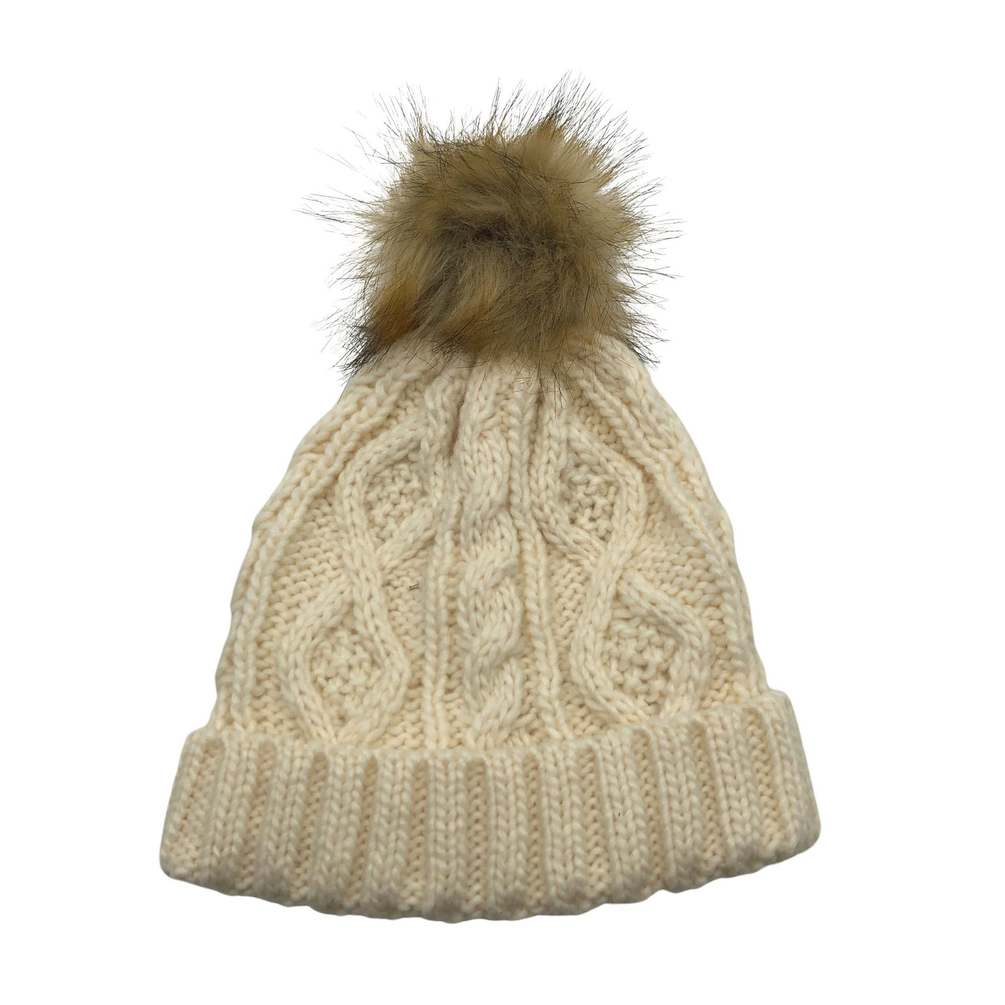 Unisex A+more - Talvemüts, suurus 56 - 58 cm - Looduslik valge (1)