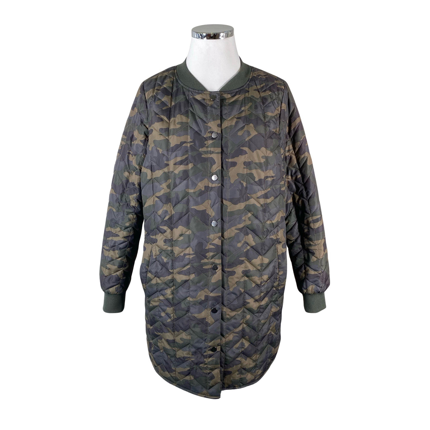 Unisex Zizzi - Tepitud jope, suurus 44 - Roheline (1)