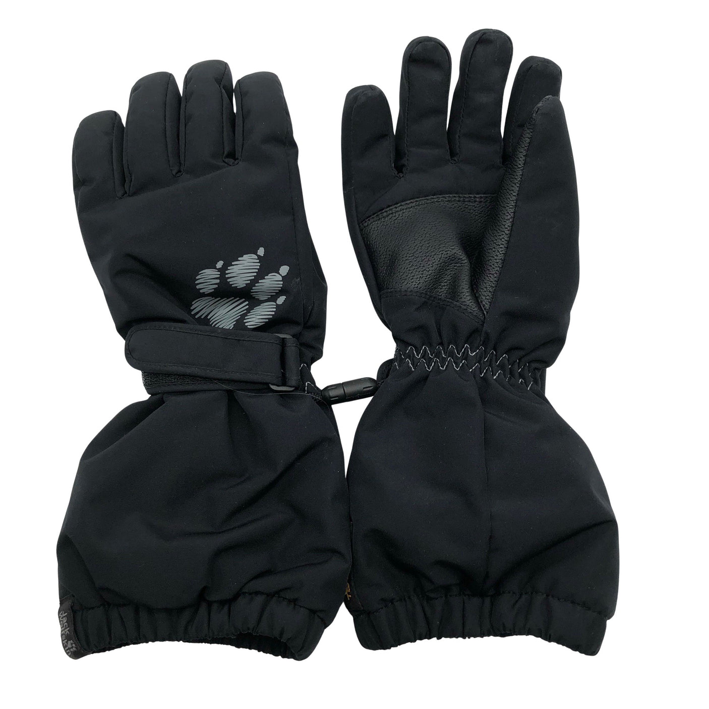 Unisex Jack Wolfskin - Talvekindad, suurus 8 - 12 vuotta - Must (1)