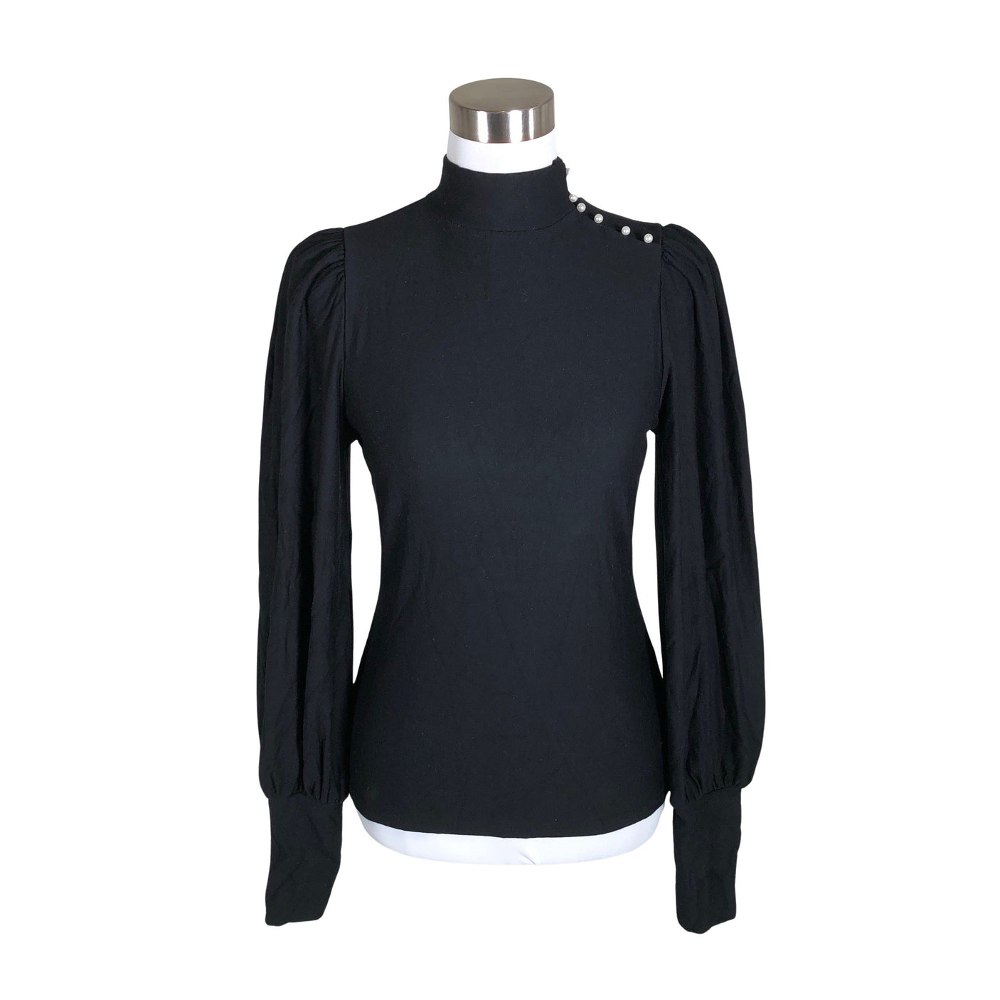Unisex Gestuz - Trikotaažist pluus, suurus 34 - Must (1)