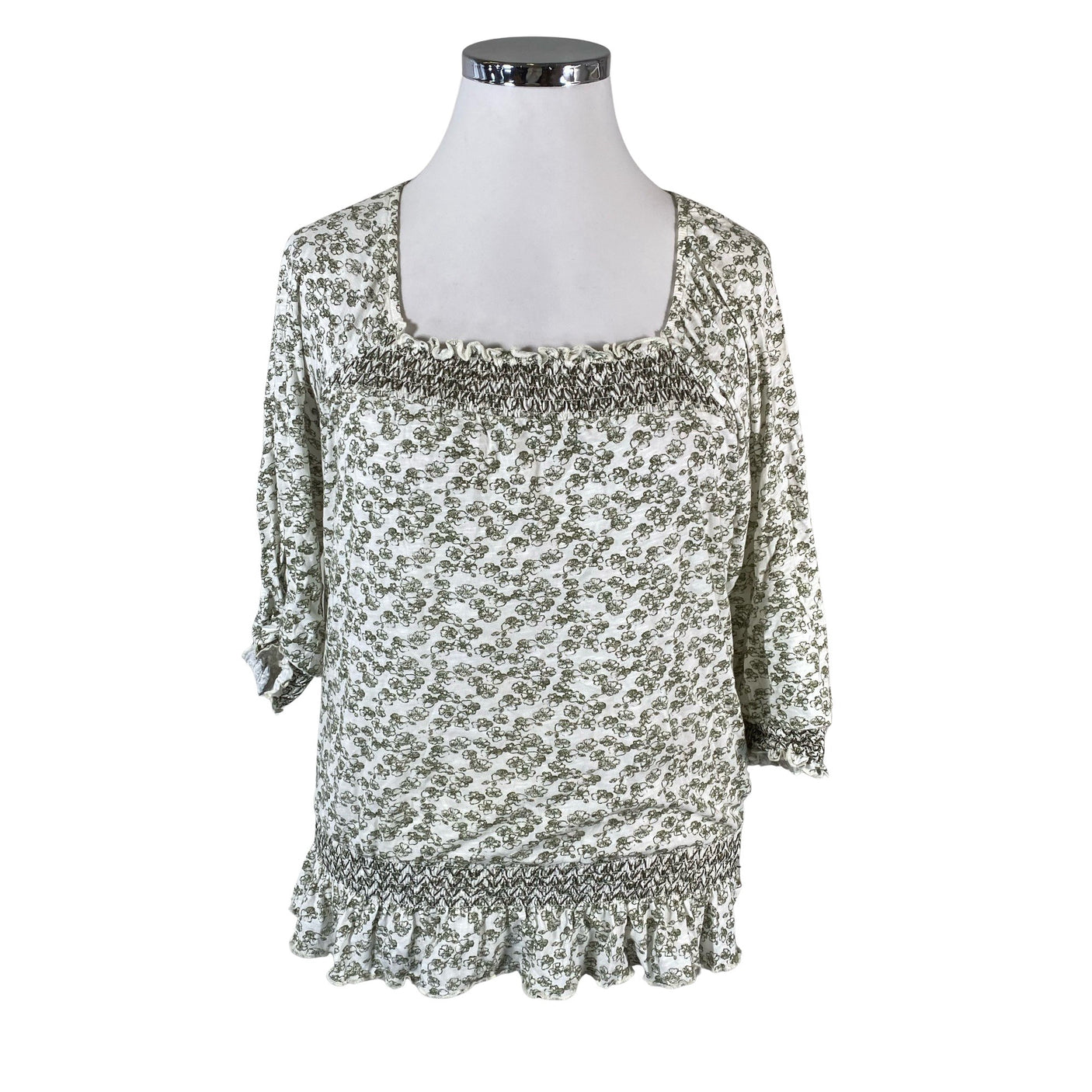 Unisex Lindex - Trikotaažist pluus, suurus 42 - Valge (1)