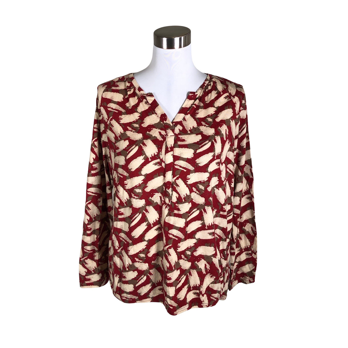 Unisex Soyaconcept - Trikotaažist pluus, suurus 40 - Veinipunane (1)