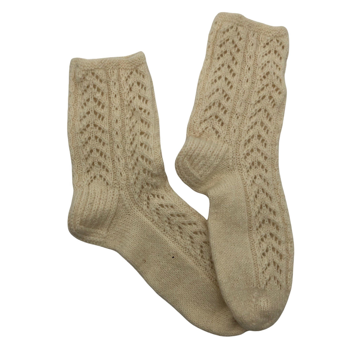 Unisex Handmade - Villased sokid, suurus 39 - Looduslik valge (1)