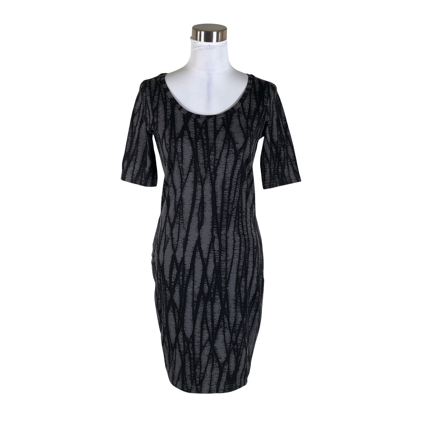 Unisex Lindex - Trikotaažist kleit, suurus 40 - Hall (1)