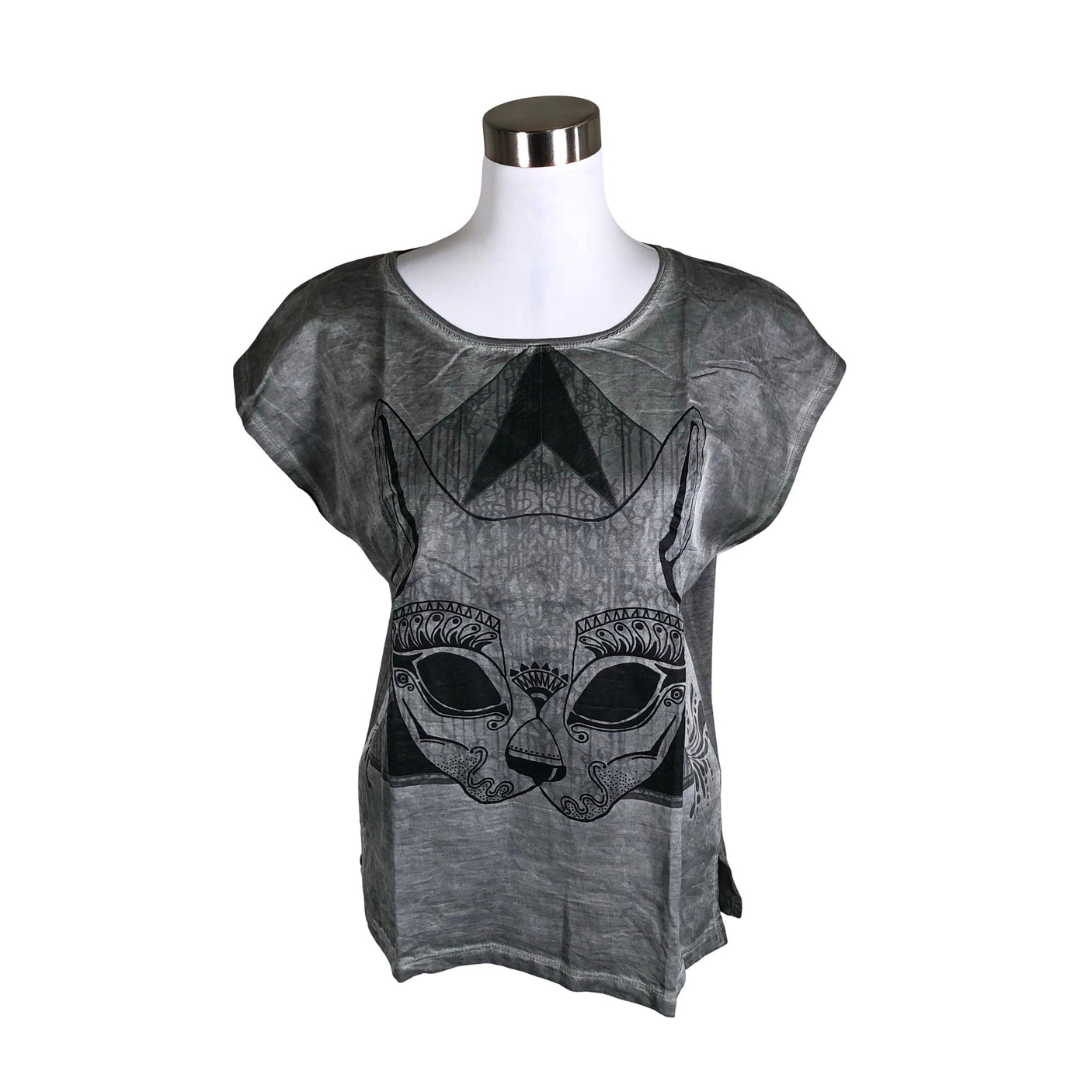 Unisex Selected - Trikotaažist topp, suurus 36 - Hall (1)