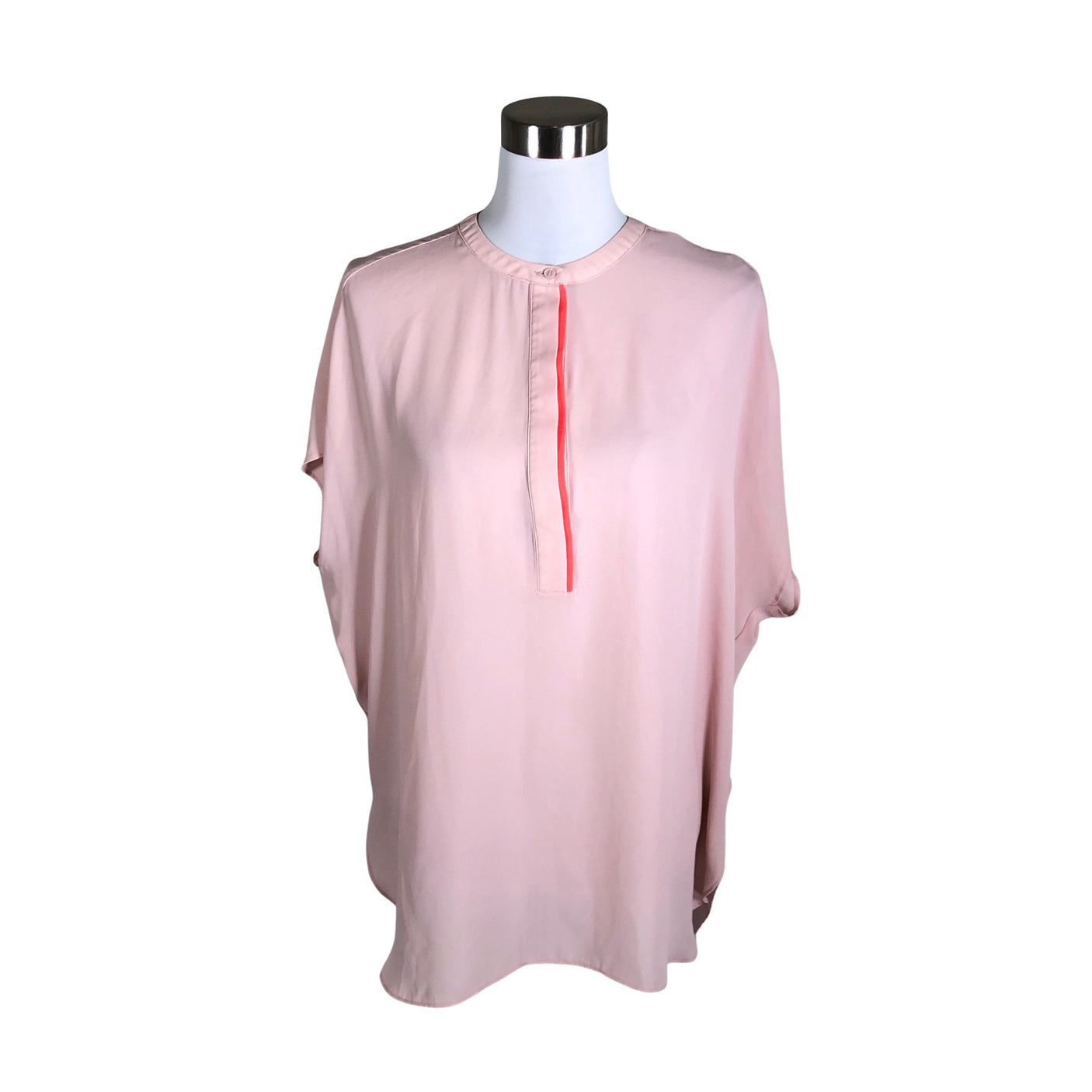 Unisex Lindex - Lühikeste käistega pluus, suurus 40 - Heleroosa (1)