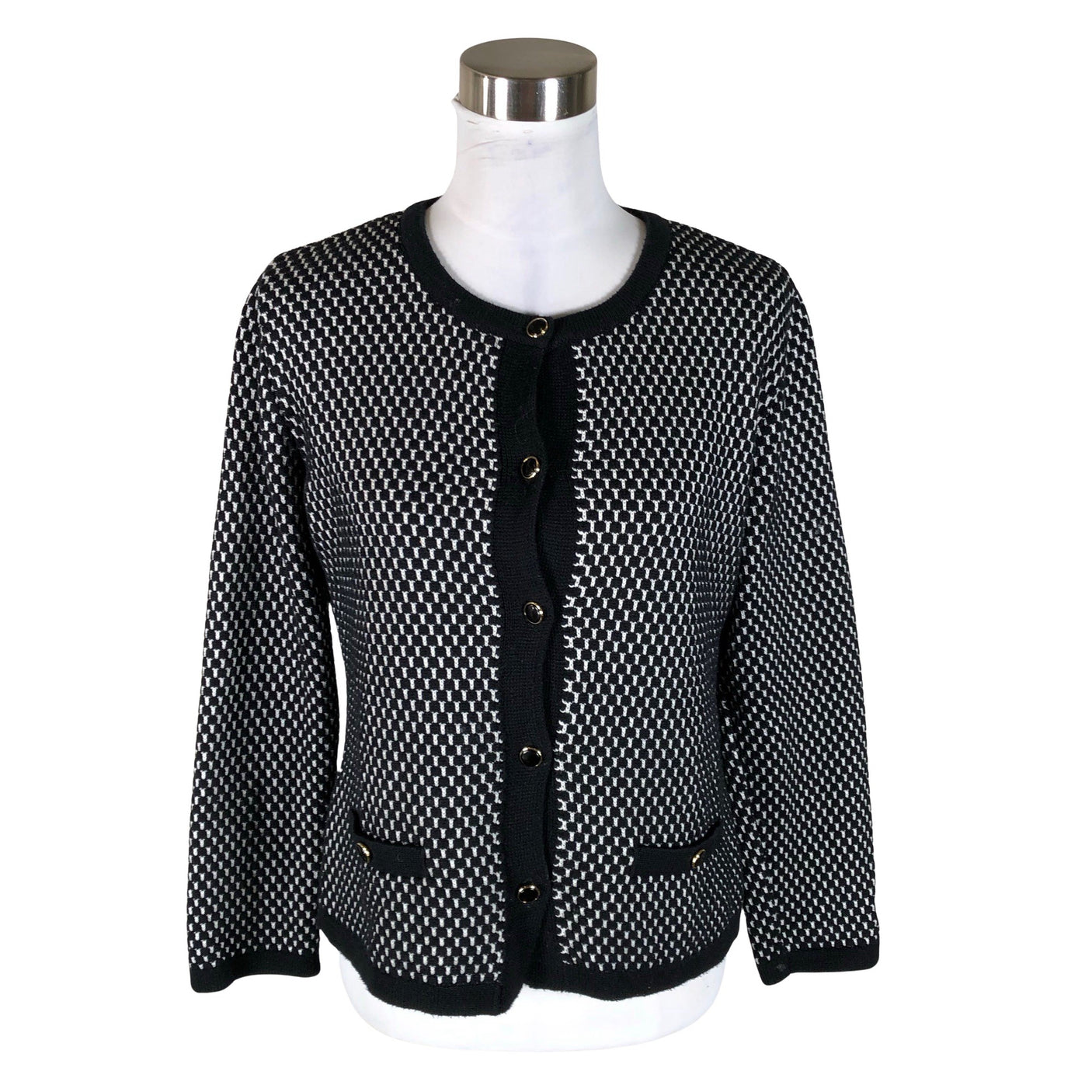 Unisex Skovhuus - Kardigan, suurus 38 - Must (1)