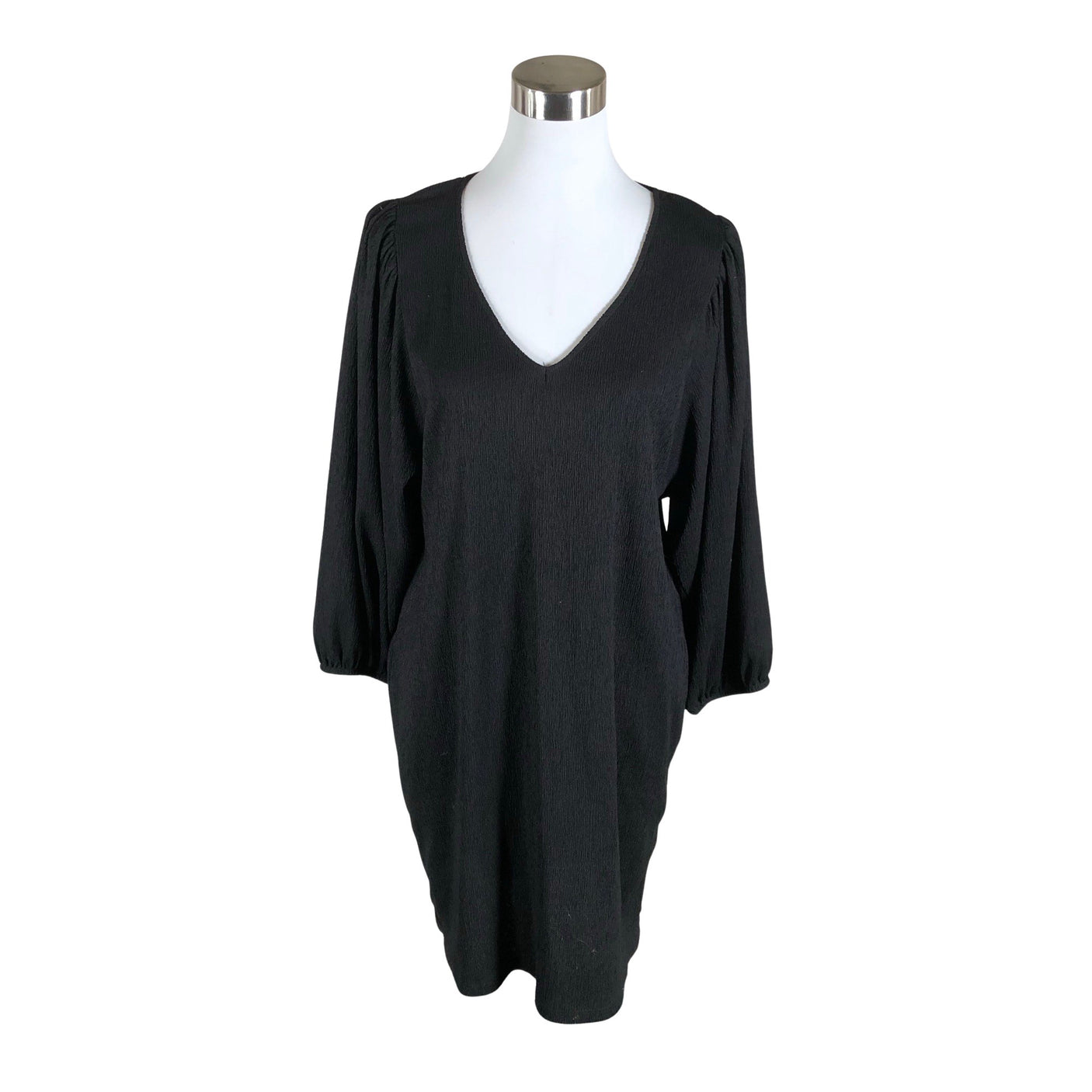 Unisex Lindex - Trikotaažist kleit, suurus 36 - Must (1)