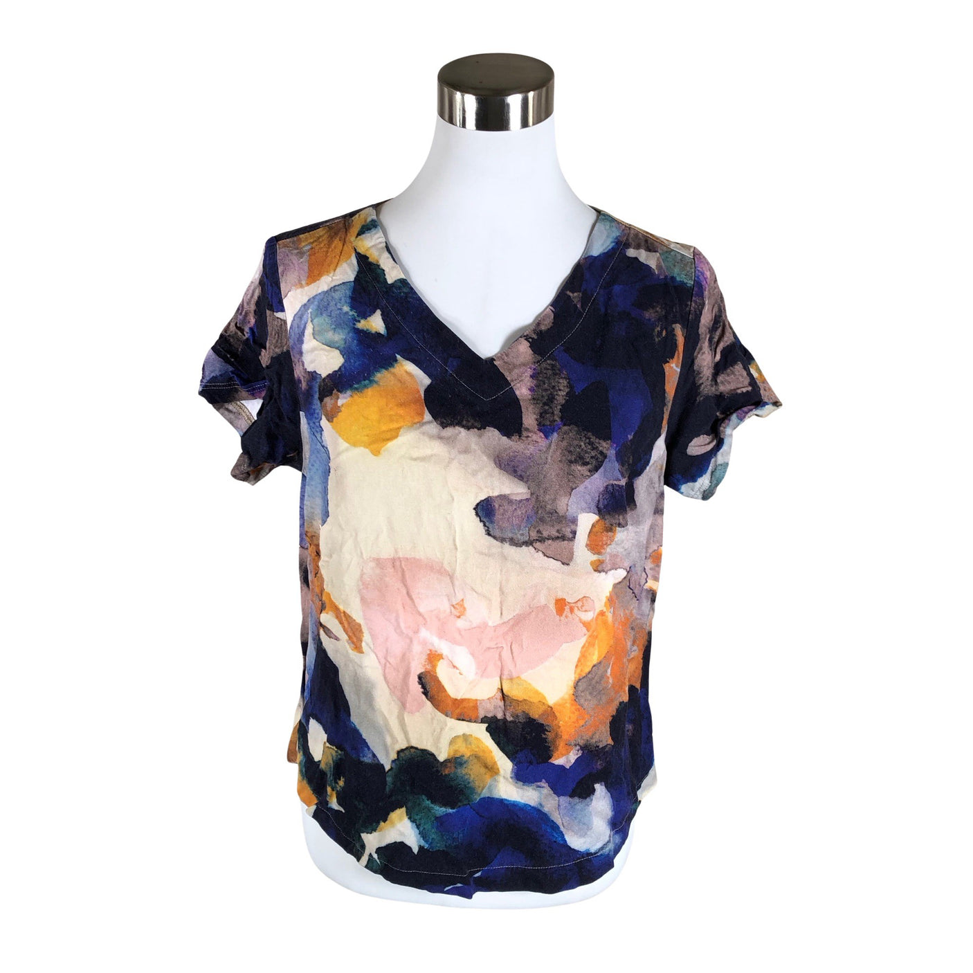 Unisex NOSH - Lühikeste käistega pluus, suurus 36 - Sinine (1)