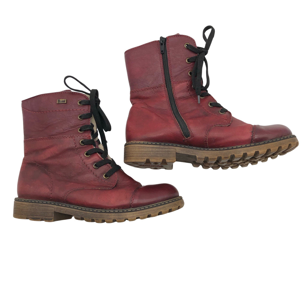 Unisex Rieker - Poolsaapad, suurus 38 - Veinipunane (1)