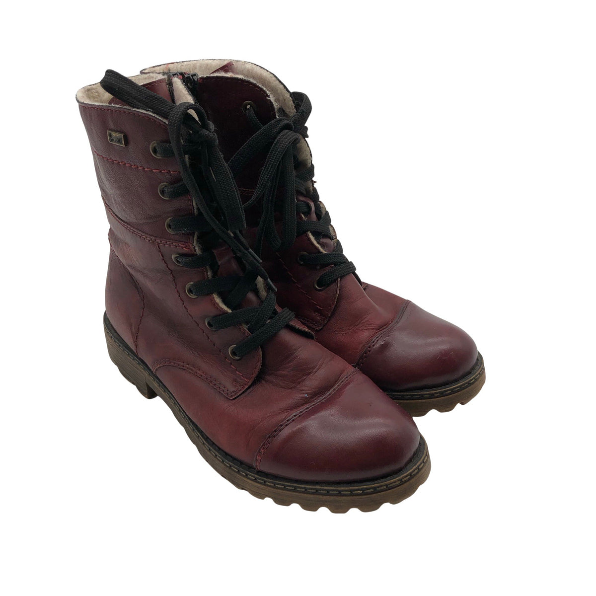 Unisex Rieker - Poolsaapad, suurus 38 - Veinipunane (2)