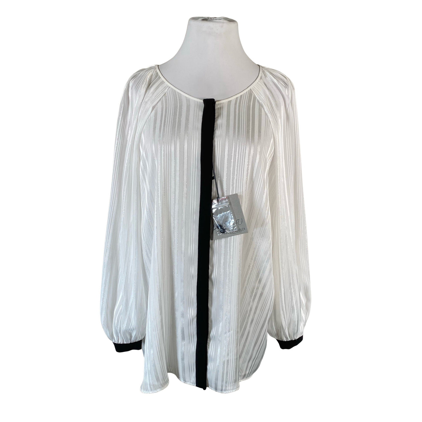Unisex Persona by Marina Rinaldi - Pluus, suurus 44 - Valge (1)