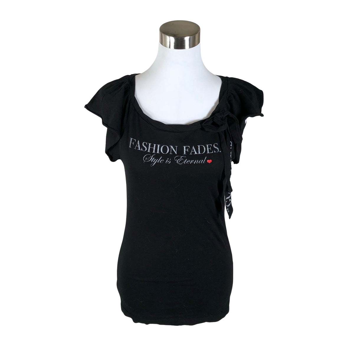 Unisex Guess - Trikotaažist topp, suurus 38 - Must (1)