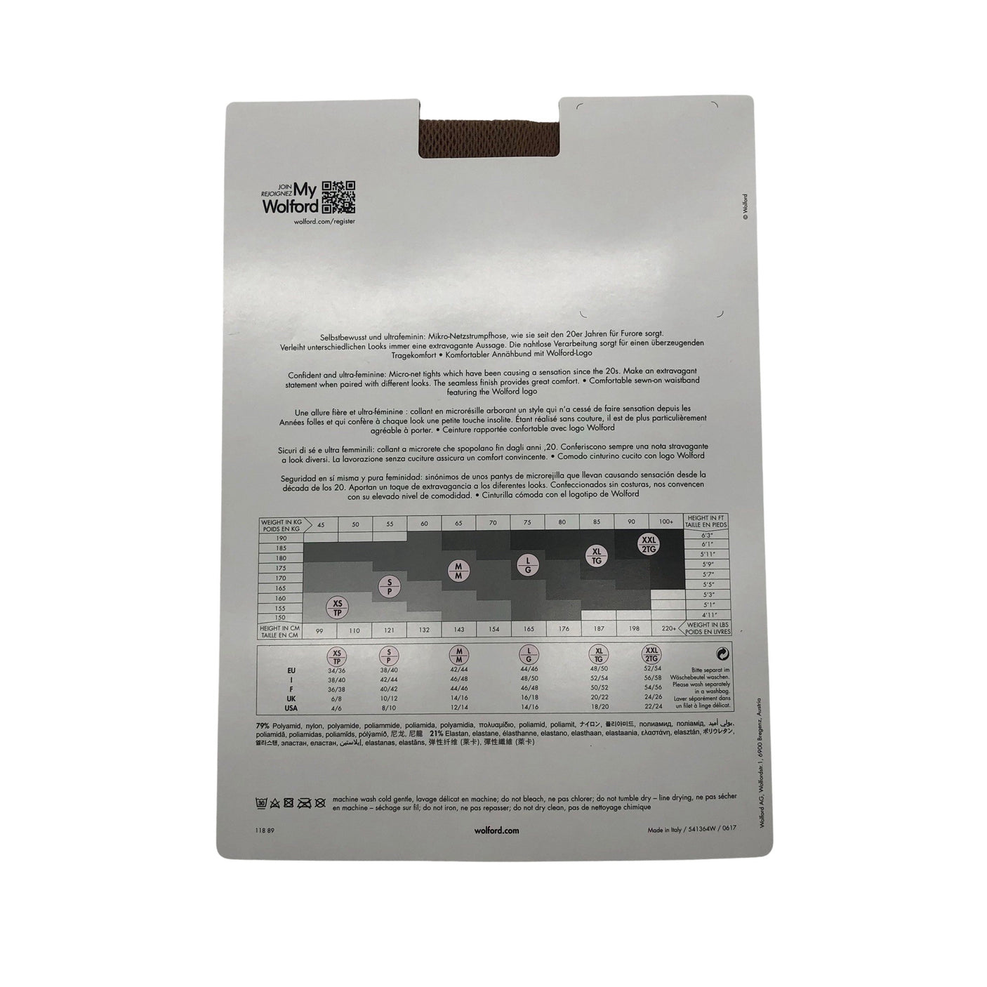 Unisex Wolford - Sukkpüksid, õhukesed, suurus 40 - Pruun (2)