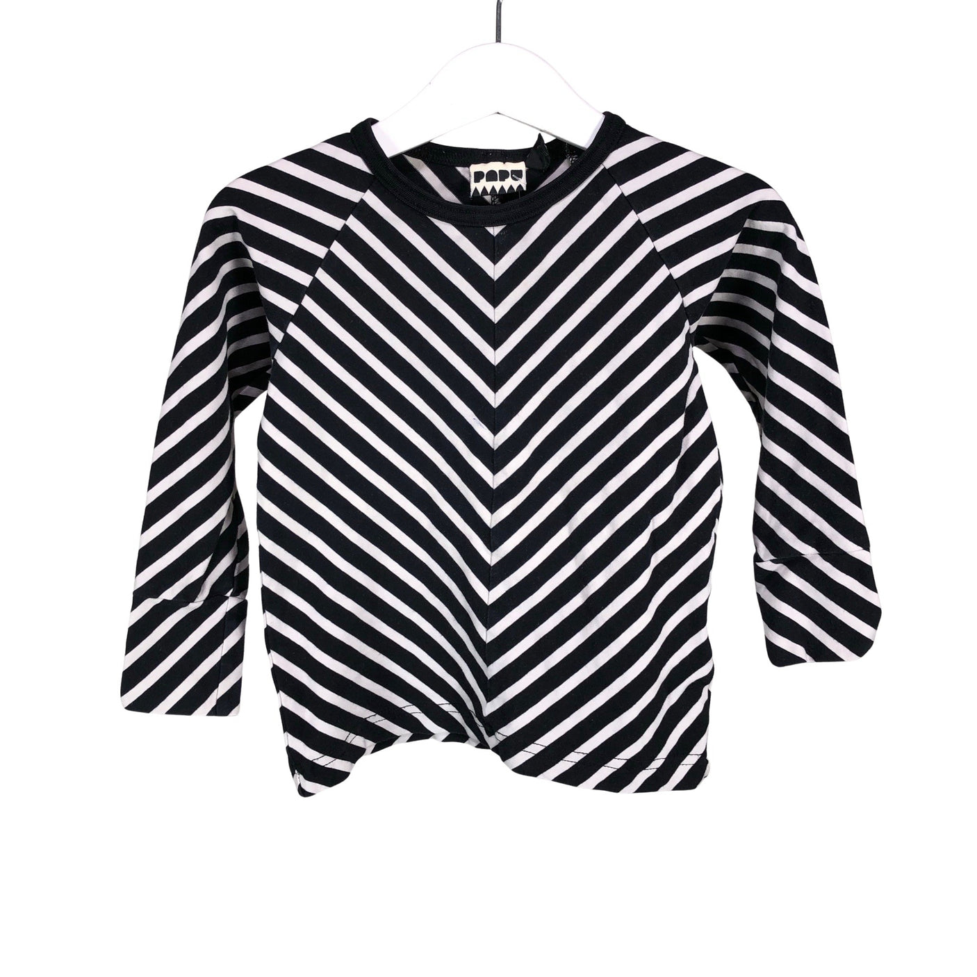 Unisex Papu - Trikotaažist pluus, suurus 86 - 92 - Must (1)