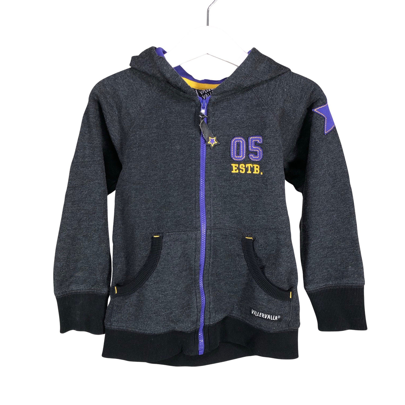 Unisex Villervalla - Dressipluus, suurus 98 - 104 - Hall (1)