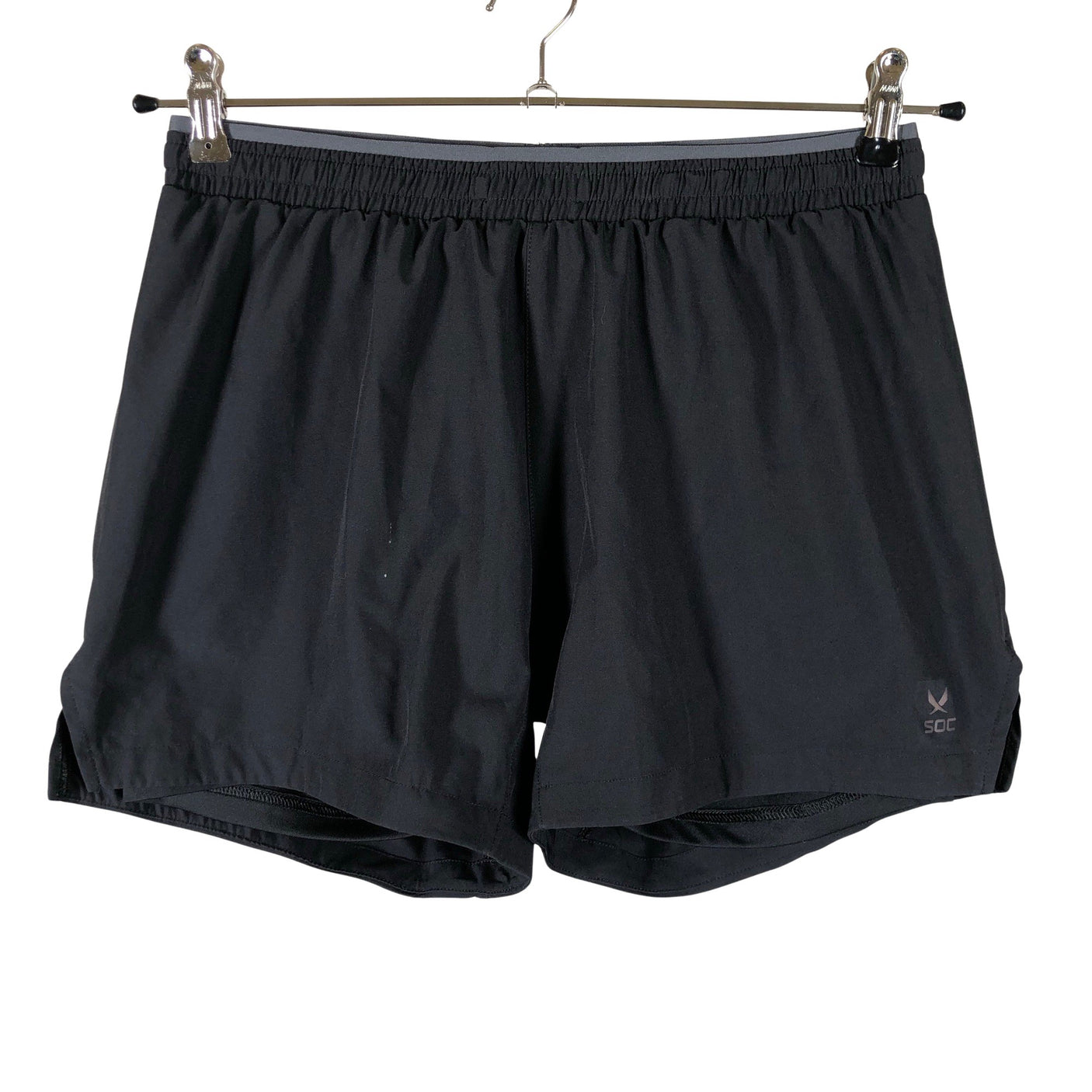 Unisex Soc - Lühikesed spordipüksid, suurus 38 - Must (1)