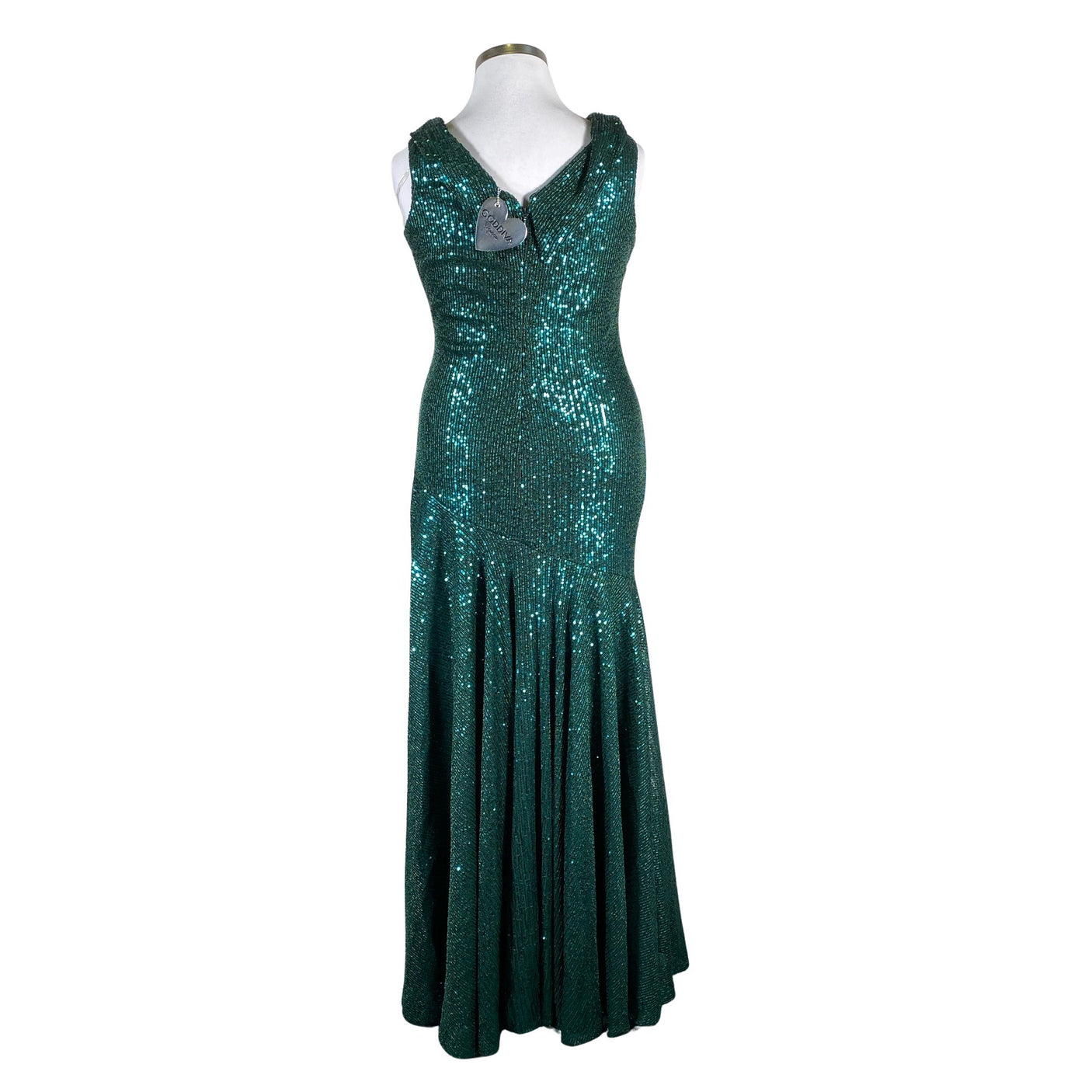 Unisex Goddiva London - Õhtukleit, suurus 42 - Roheline (3)