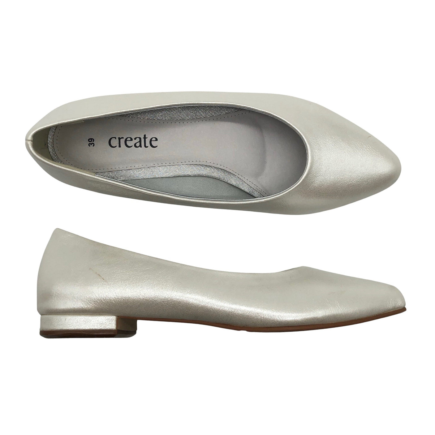 Unisex Create - Baleriinad, suurus 39 - Hõbe (1)