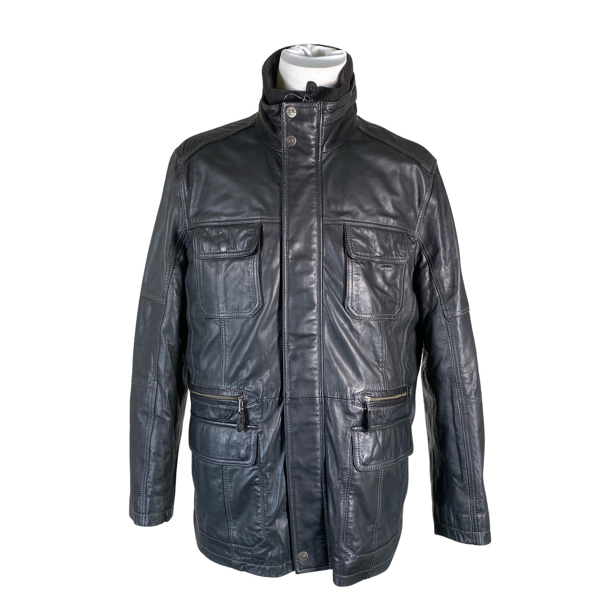 Unisex Brandt - Nahktagi, suurus L - Must (1)