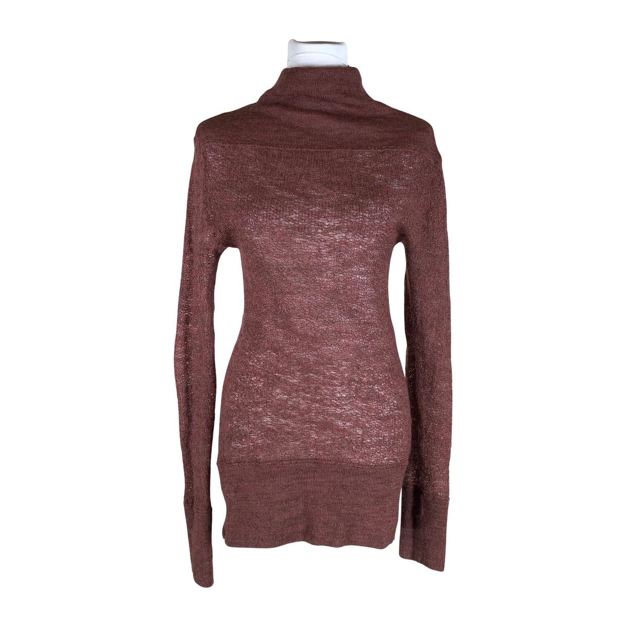 Unisex Nü - Kootud tuunika, suurus 38 - Veinipunane (1)
