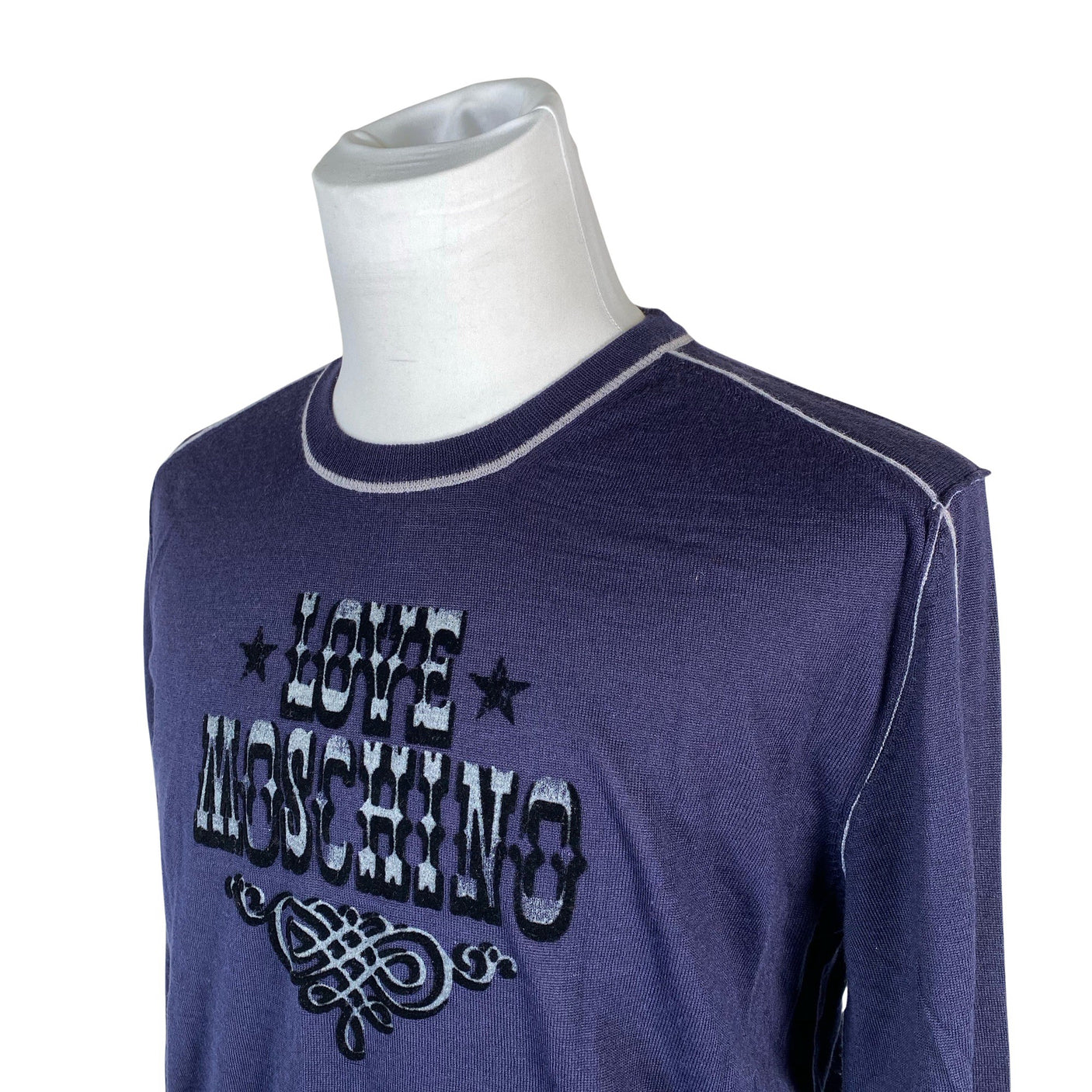 Unisex Love Moschino - Kampsun, suurus XL - Sinine (3)