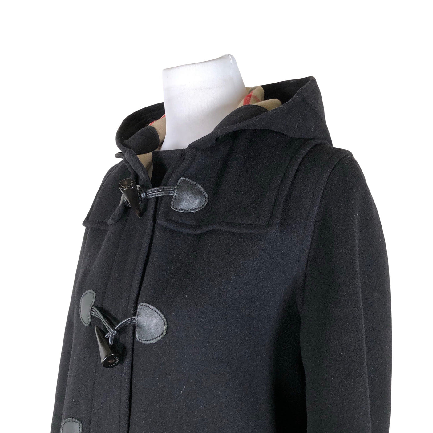 Unisex Burberry Brit - Villane mantel, suurus 36 - Must (3)