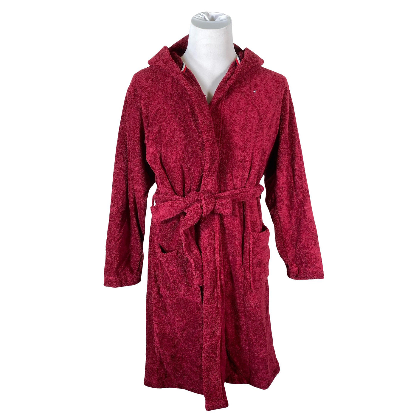 Unisex Tommy Hilfiger - Hommikumantel, suurus M - Veinipunane (1)