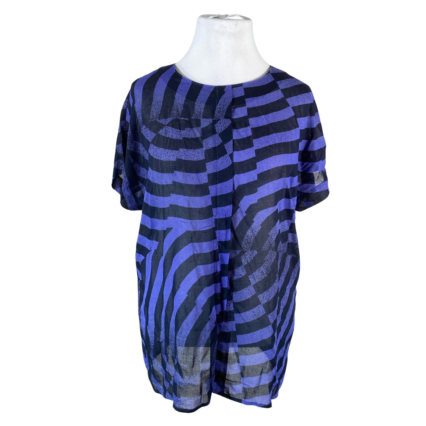 Unisex Marimekko - Lühikeste käistega pluus, suurus 42 - Sinine (1)