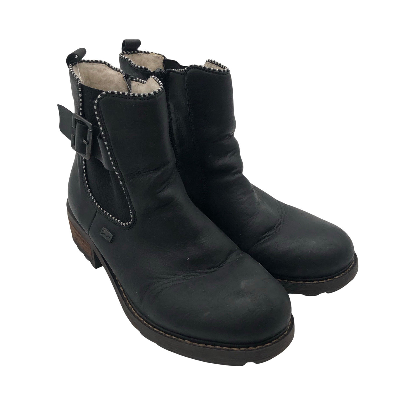 Unisex Rieker - Poolsaapad, suurus 38 - Must (2)