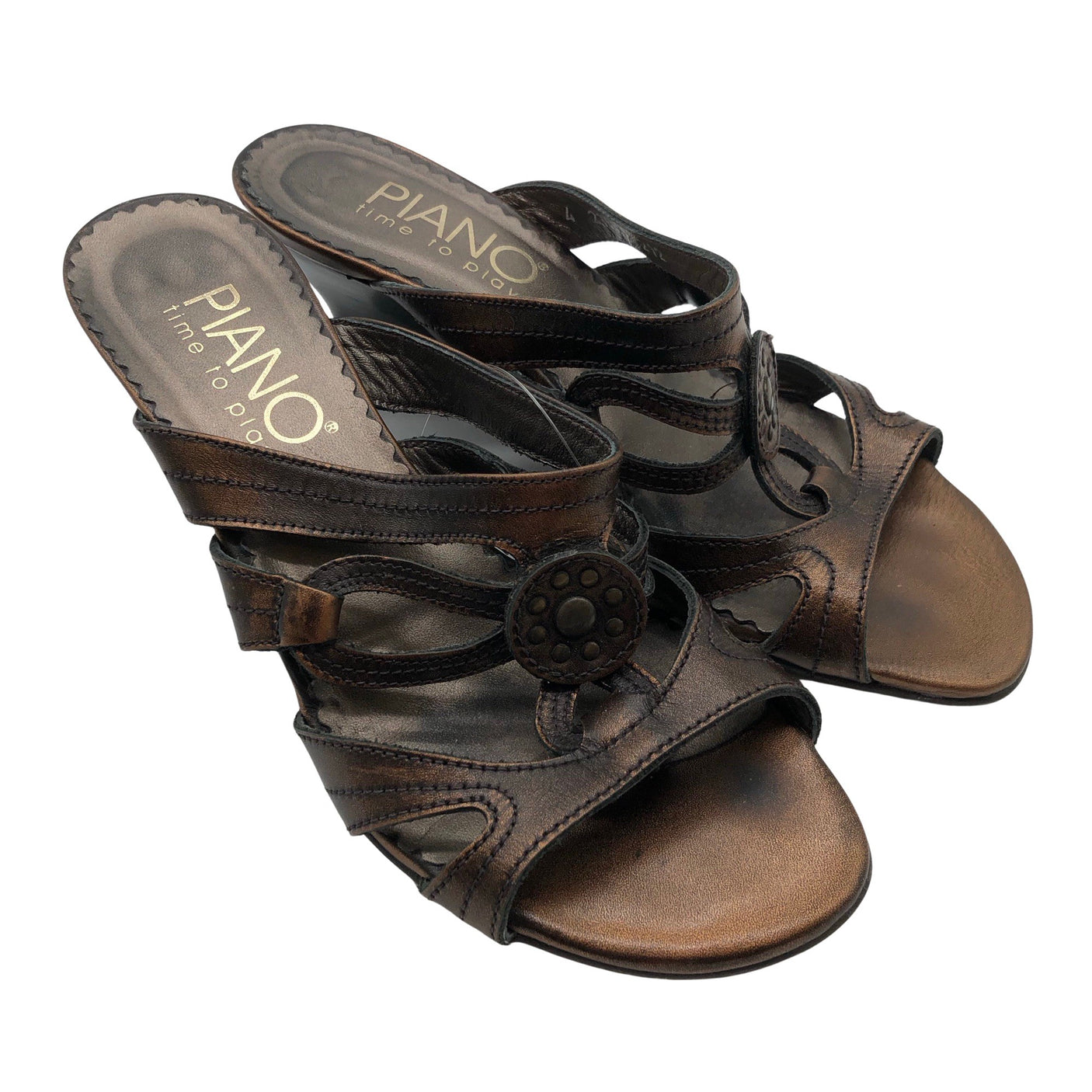 Unisex Piano - Kontsaga rihmikud, suurus 37 - Pruun (2)