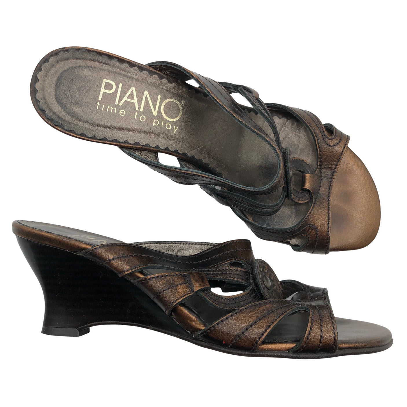 Unisex Piano - Kontsaga rihmikud, suurus 37 - Pruun (1)