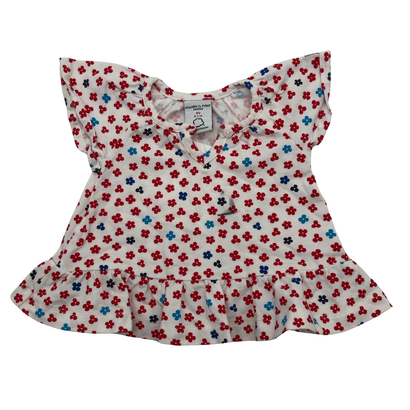 Unisex Polarn O. Pyret - Trikotaažist kleit, suurus 44 - 50 - Valge (1)
