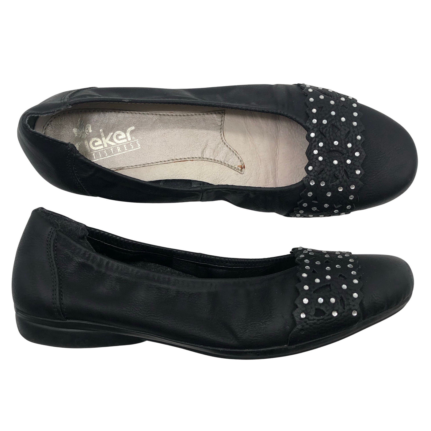 Unisex Rieker - Baleriinad, suurus 37 - Must (1)