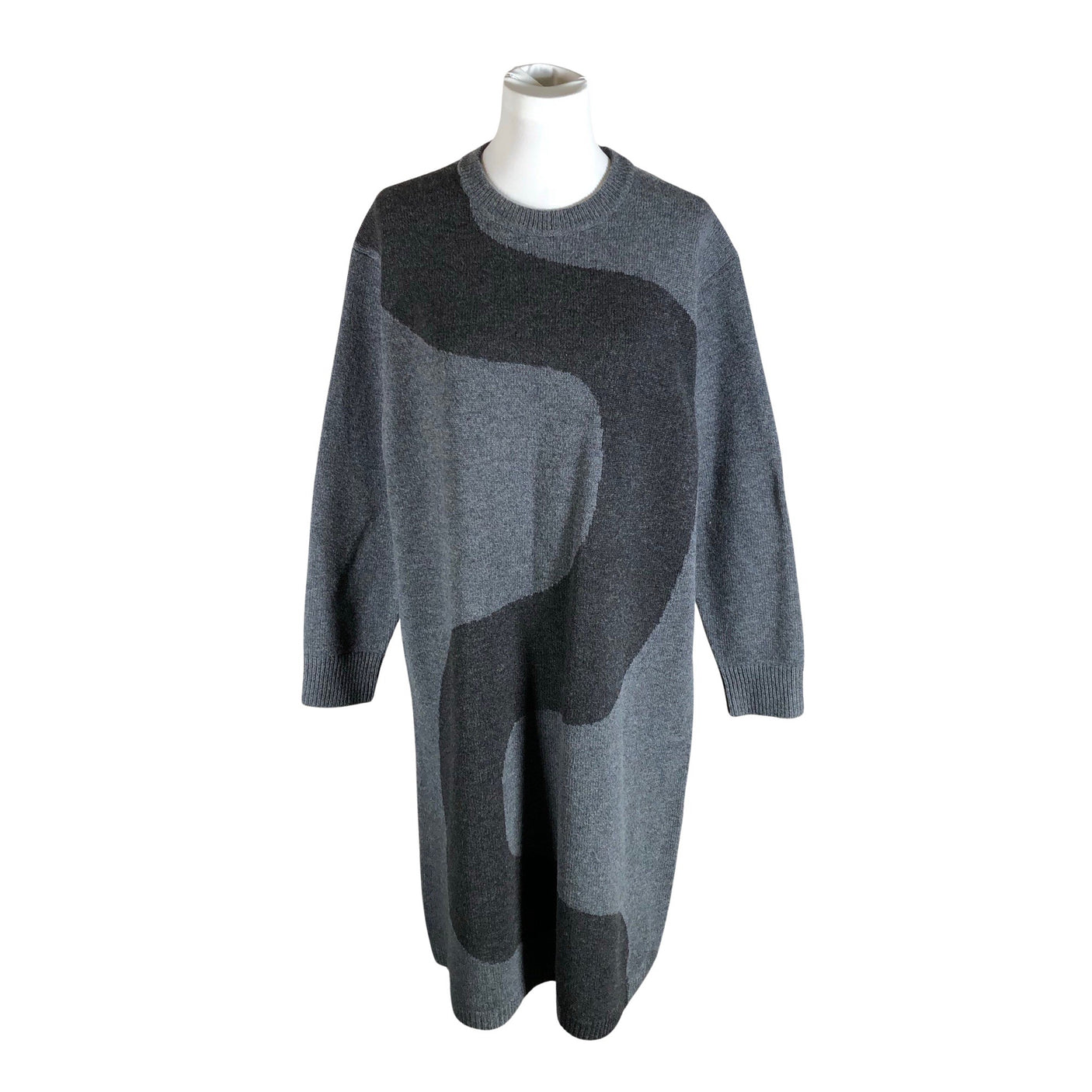 Unisex Uniqlo - Kootud kleit, suurus 40 - Hall (1)
