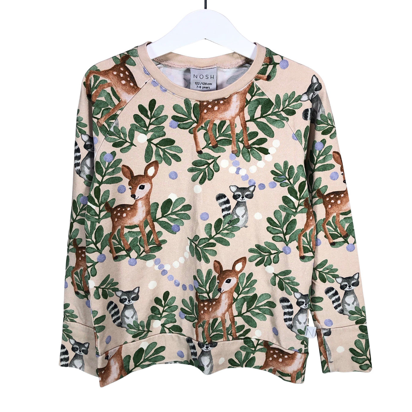 Unisex NOSH - Trikotaažist pluus, suurus 122 - 128 - Beige (1)