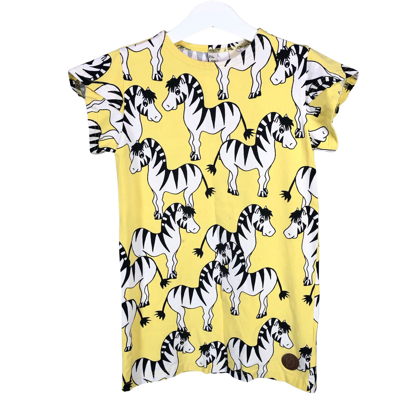 Unisex Blaa - Trikotaažist kleit, suurus 110 - 116 - Kollane (1)