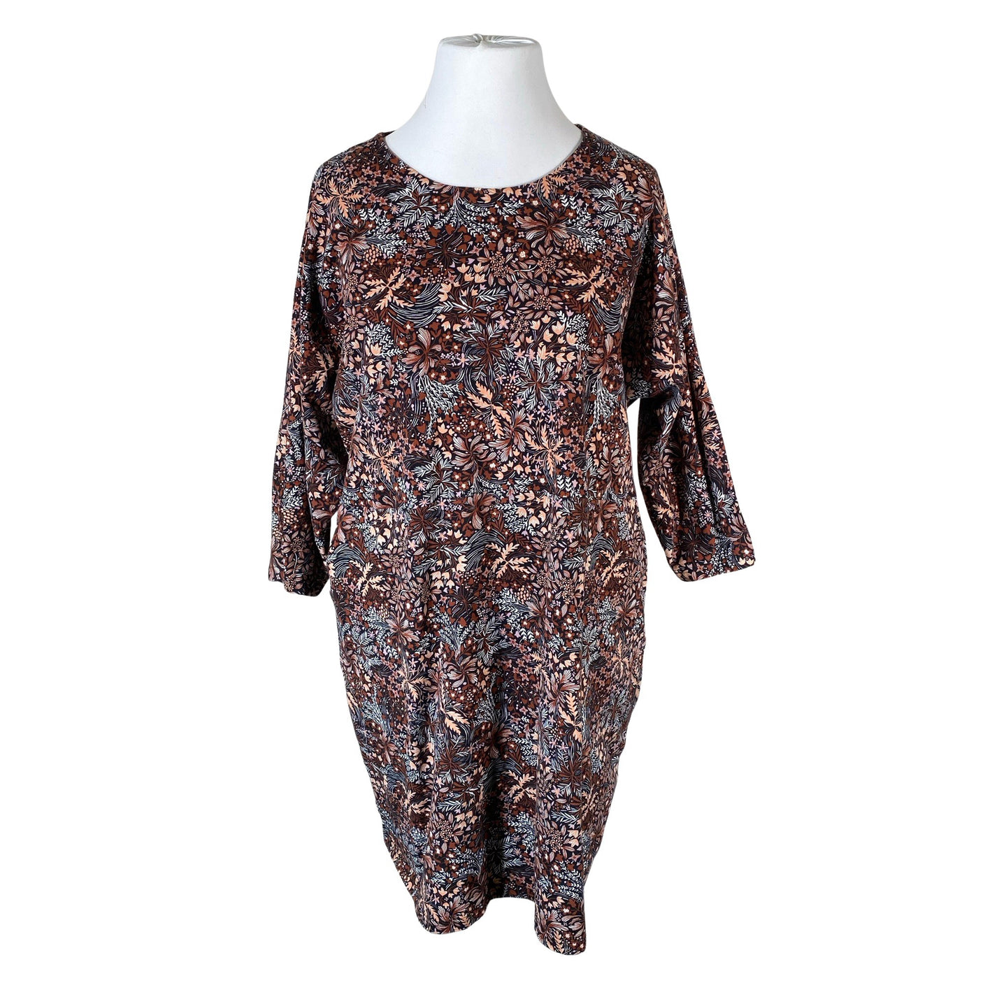Unisex Nanso - Trikotaažist kleit, suurus 46 - Pruun (1)