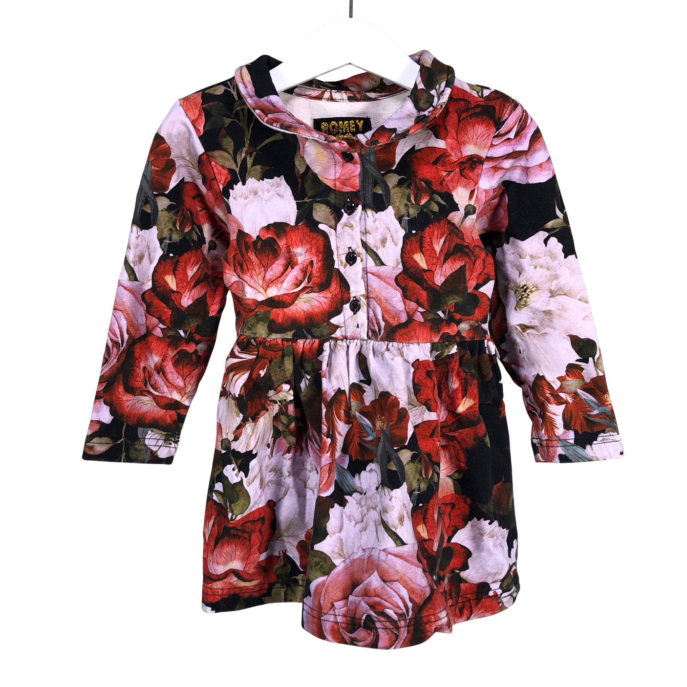 Unisex Romey Loves Lulu - Dressikangast kleit, suurus 98 - 104 - Punane (1)