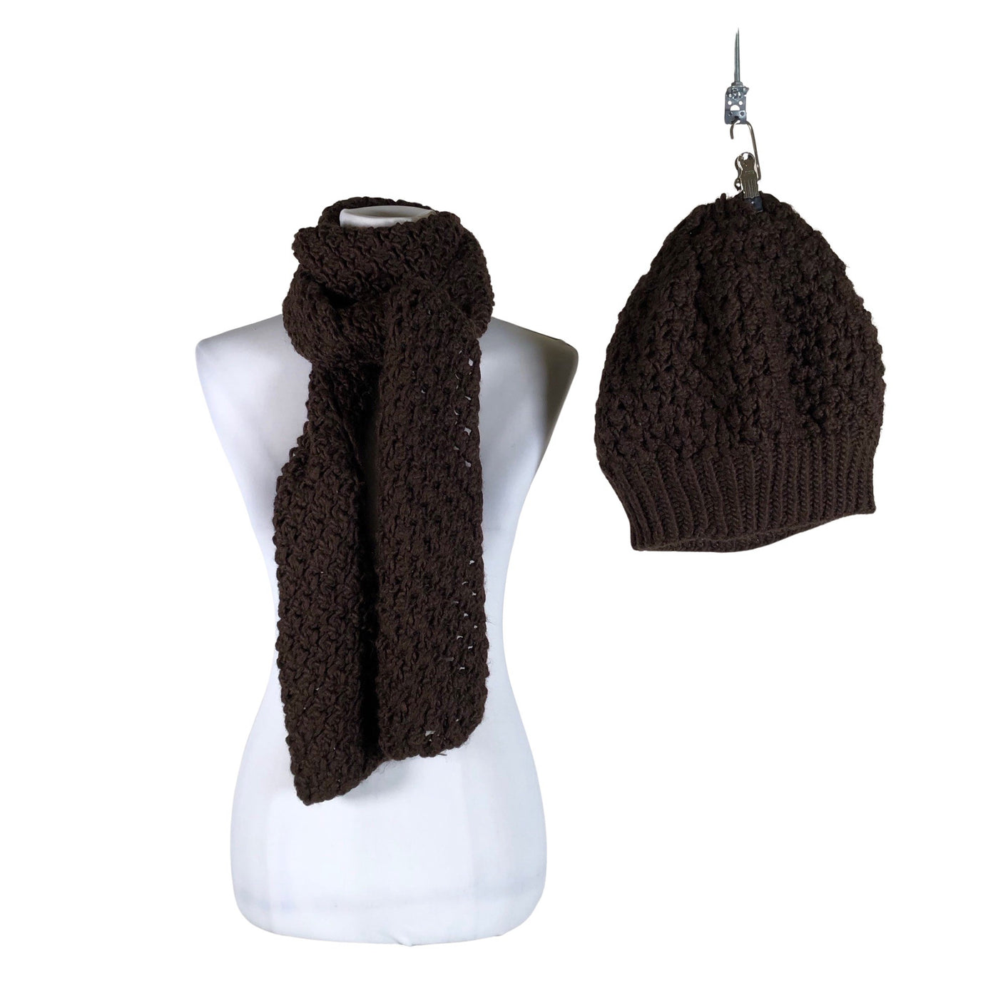 Unisex Handmade - Talvemüts, suurus 58 - 60 cm - Pruun (1)