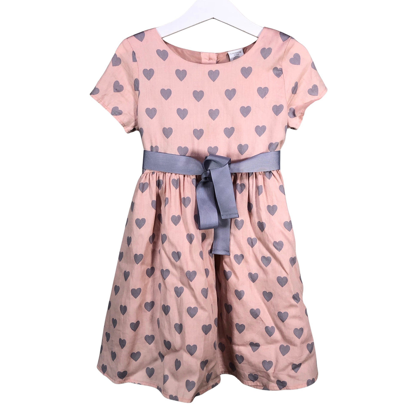 Unisex Lindex - Pidulik kleit, suurus 104 - 110 - Heleroosa (1)