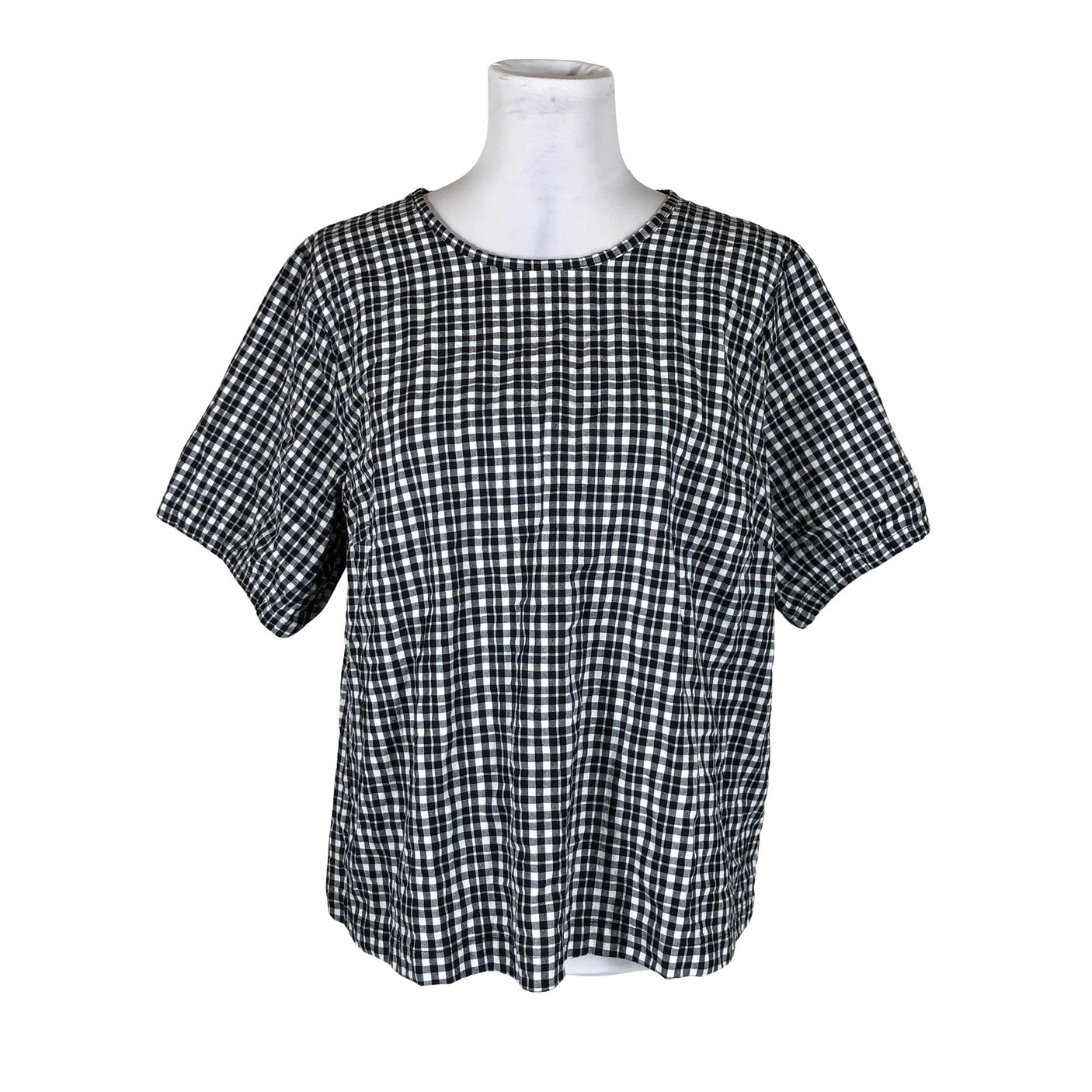 Unisex NOSH - Lühikeste käistega pluus, suurus 40 - Must (1)