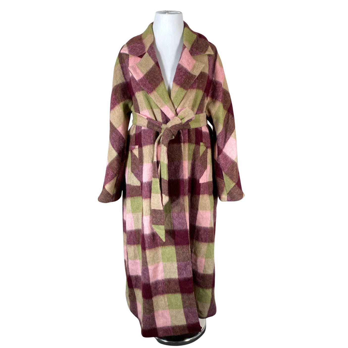 Unisex Uhana Design - Villane mantel, suurus 42 - Veinipunane (1)