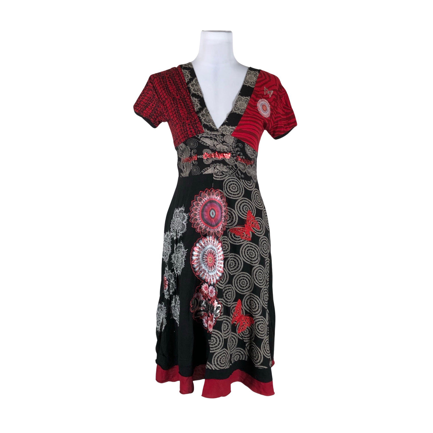Unisex Desigual - Trikotaažist kleit, suurus 36 - Must (1)