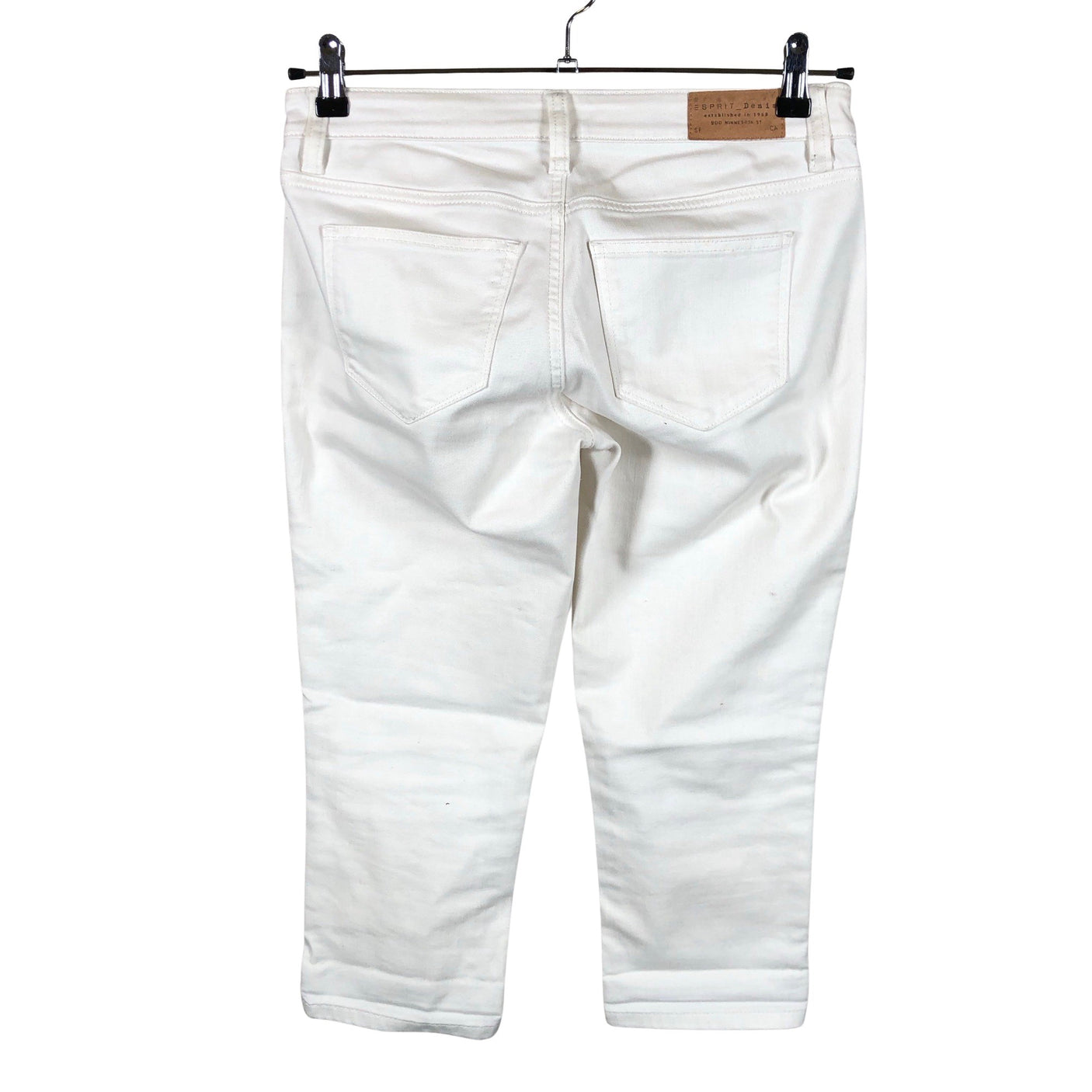 Unisex Esprit - Teksast poolpikad püksid, suurus W26 - Looduslik valge (2)