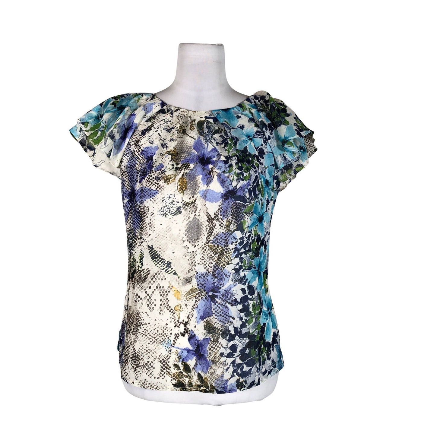 Unisex Kairi Vilderson - Lühikeste käistega pluus, suurus 36 - Valge (1)