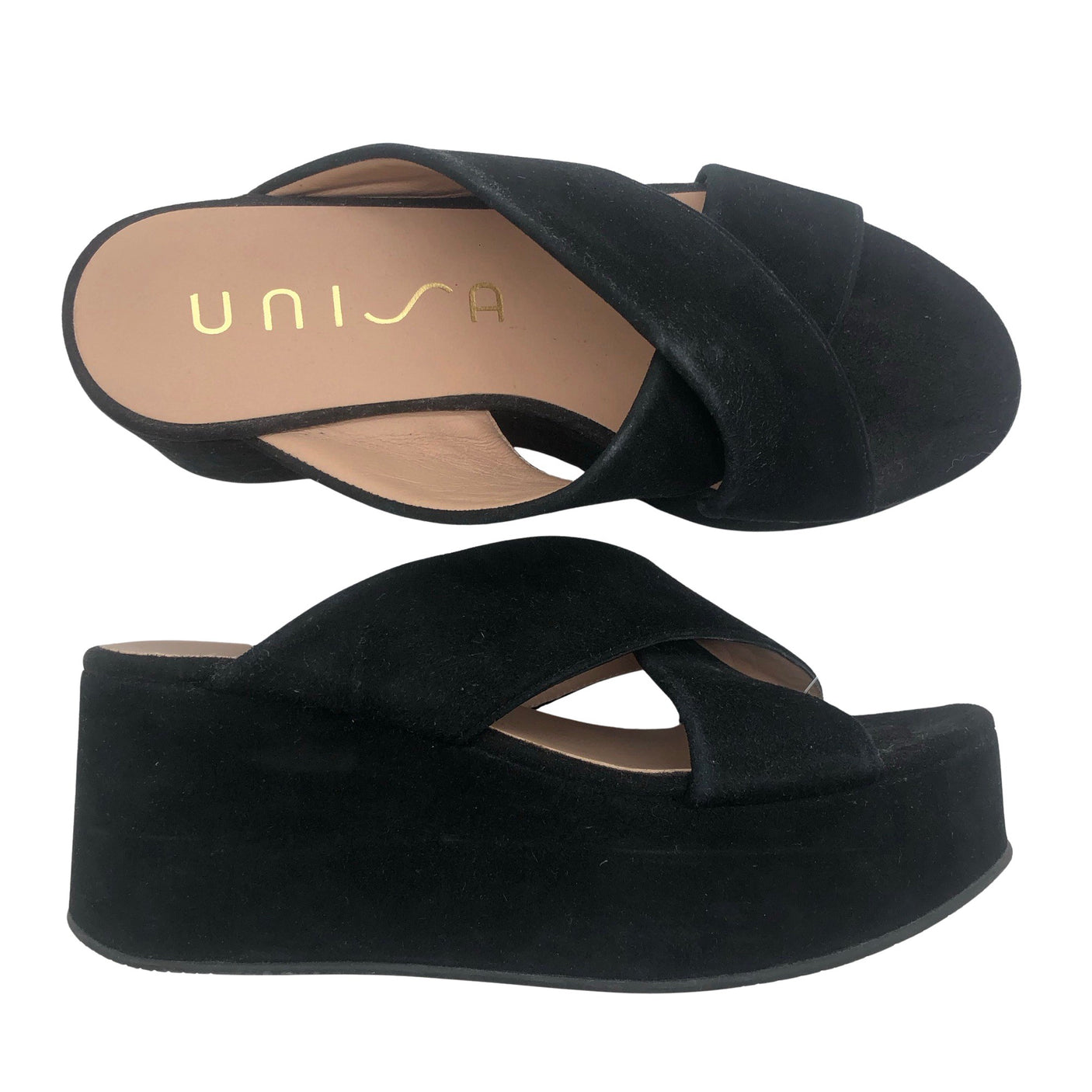 Unisex Unisa - Kiilkontsaga rihmikud, suurus 37 - Must (1)