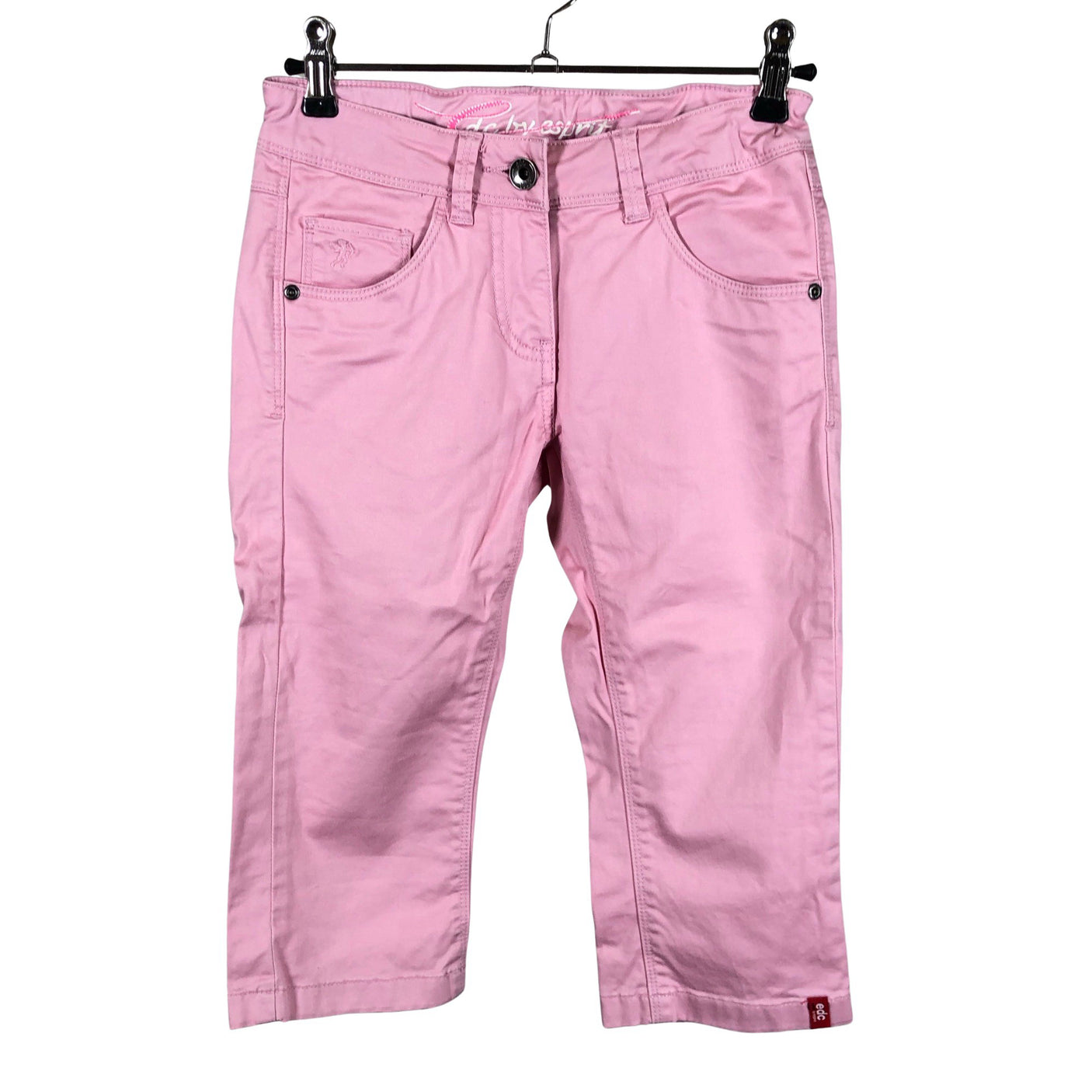 Unisex Esprit - Teksast poolpikad püksid, suurus 146 - 152 - Heleroosa (1)